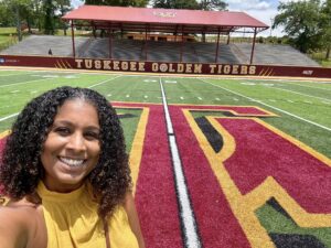 Karina Polen-Davis at the Tuskegee University Shed 