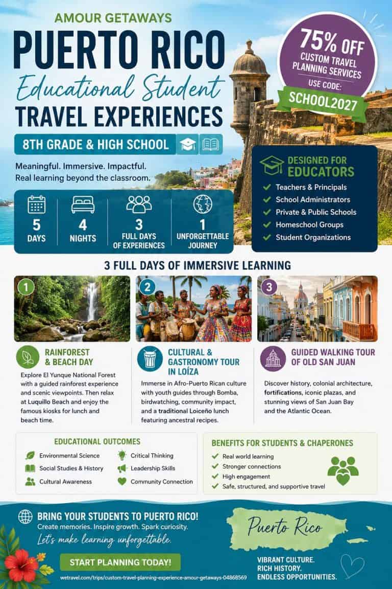 Puerto Rico Educational Student Travel | Amour Getaways